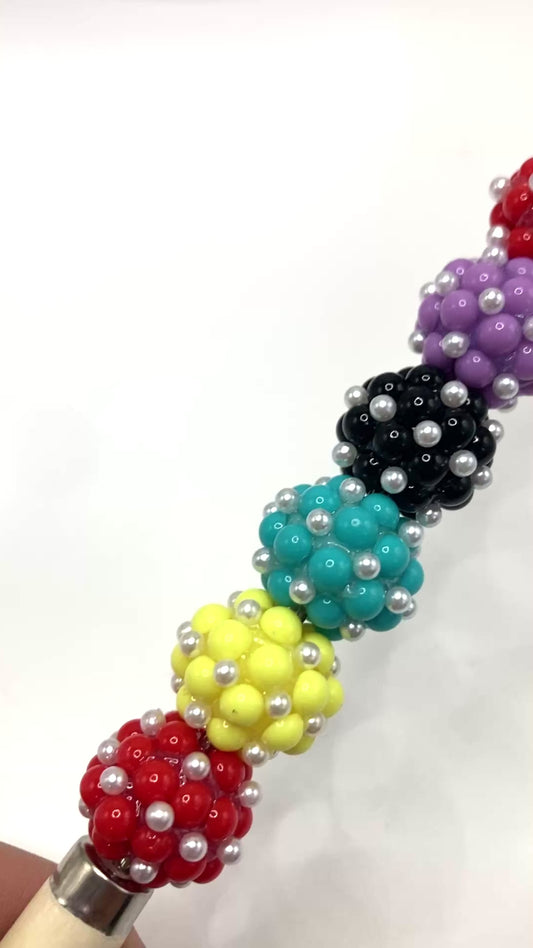 Acrylic beads Bubble pearls Bubble acrylic beads Random Mix