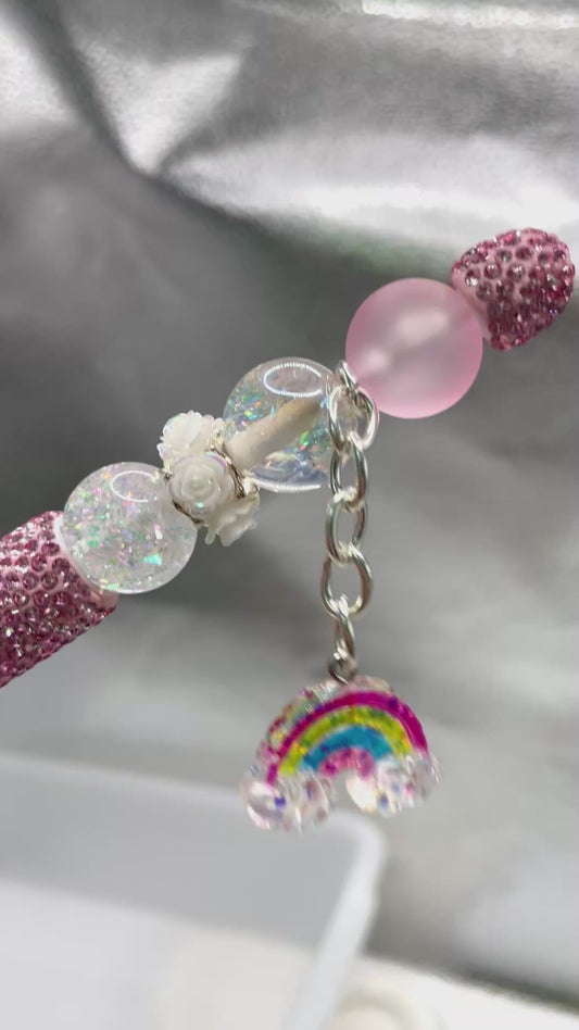 Pendant Acrylic pendant sequins glitter Rainbow DIY accessory pendants 25mm