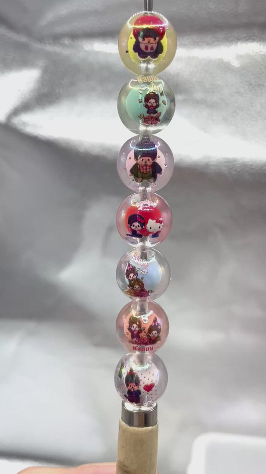 monqiqi Acrylic beads Double-layer beads Double-layer beads 16mm