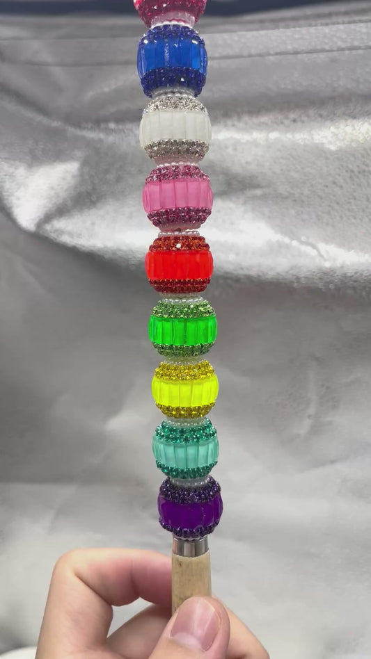 Fancy Beads Pumpkin beads Neon Rhinestone Pearl spacers Mirror Random Mix