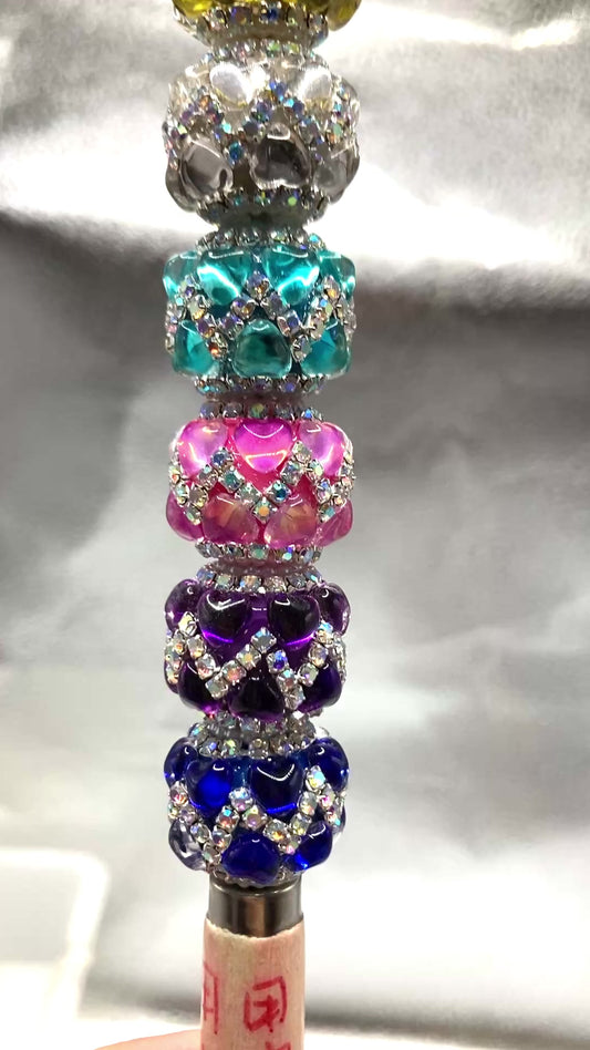 Acrylic heart beads Love and Pearl Gasket Chain Bubble beads Random Mix 21mm
