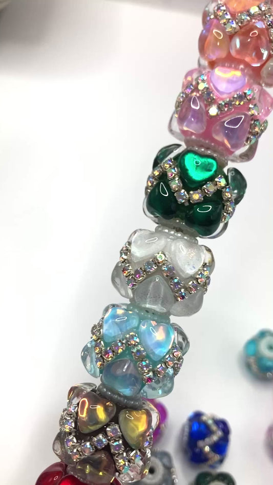 Acrylic beads Chain beads Heart-shaped beads Random Mix