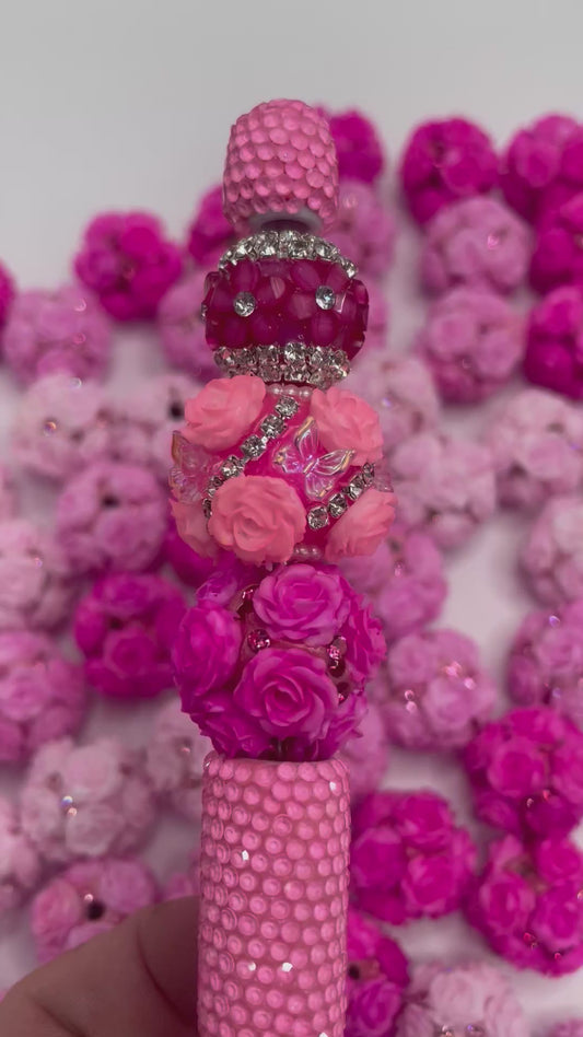 #1-#26Flower beads Soft flower Precious softened clay beads Rhinestone Random Mix