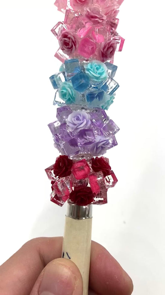 Acrylic beads Ice cubes Rose beads Pearl gasket beads Random Mix