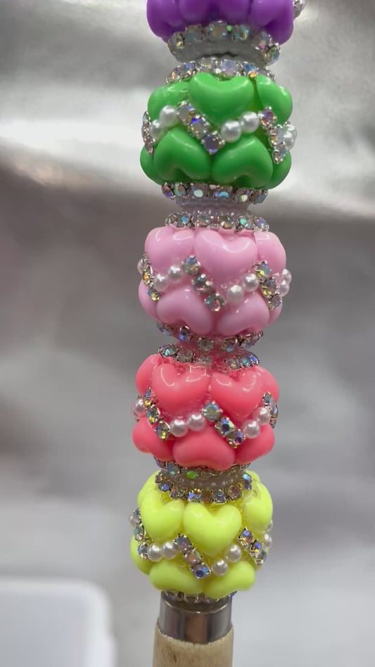 Fancy Beads Heart Chain Pearl Bubble Pearl gasket Random Mix