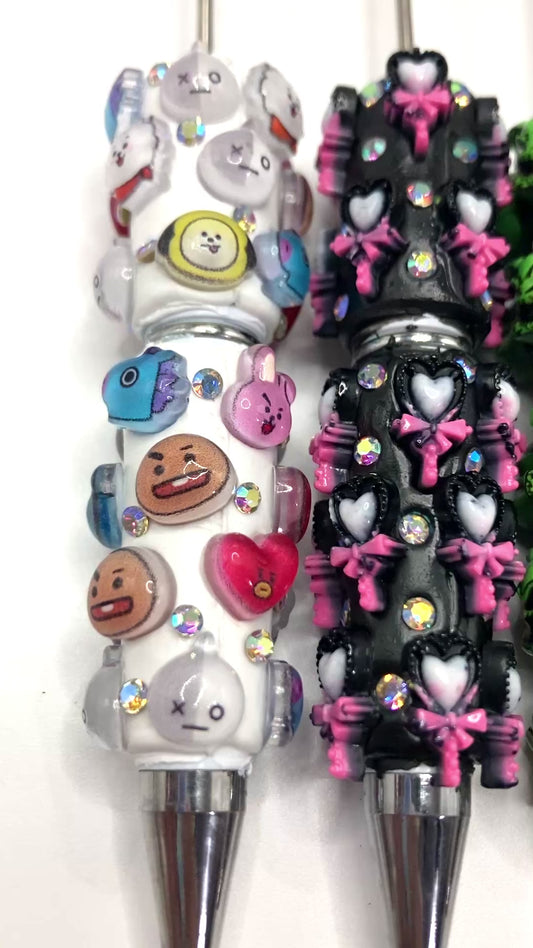 Clay DIY Bead Pencil Cartoon pen Anime characters Stars and moons Bows and lollipops Random Mix