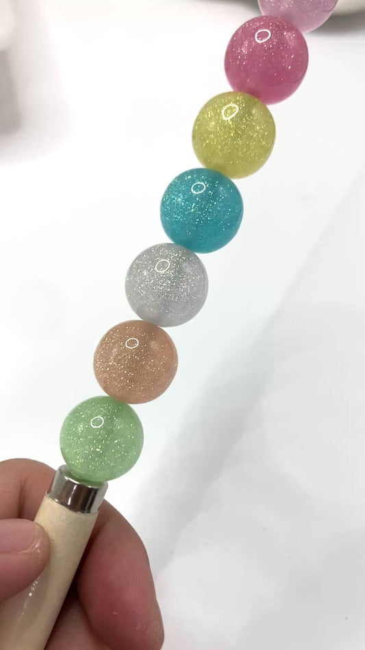 Acrylic beads glitter Fresh color scheme Dopamine coloration Beads