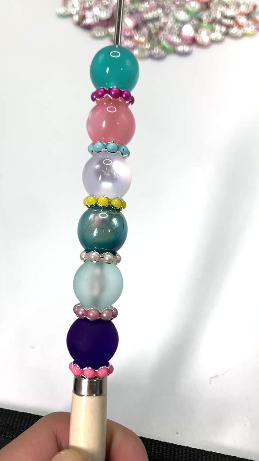 Spacers Colored pearl gasket Interval beads Pearl metal gasket Bordering on Gold and silver 13mm-16mm