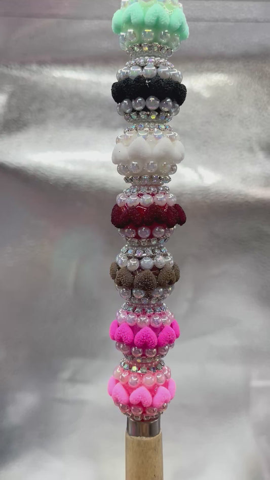 Fancy Beads Heart Chain Pearl Bubble Pearl gasket Random Mix 20mm