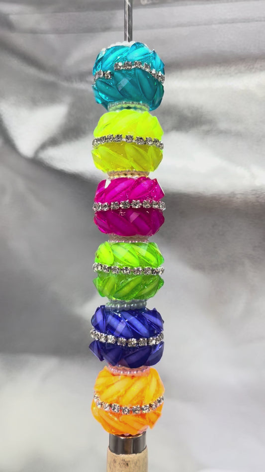 Pumpkin beads Fancy Beads Neon beads Acrylic leaf pieces Chain Pearl gasket 20mm Random Mix