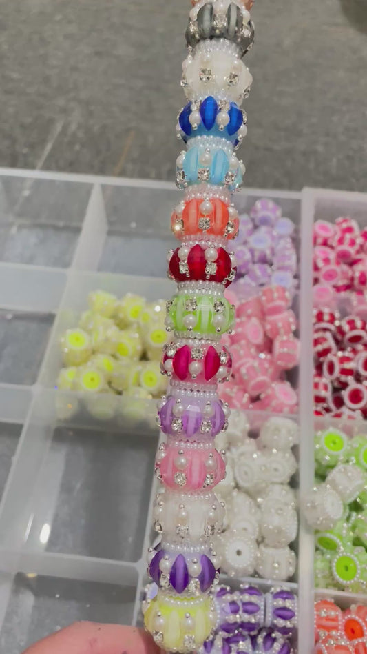 Fancy bead fancy lantern Acrylic beads Pearl Beaded Colored beadRandom Mix
