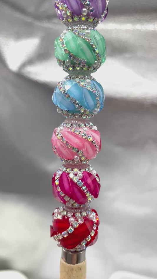 Lantern beads Curved leaf seed beads Pearl gasket Chain Random Mix