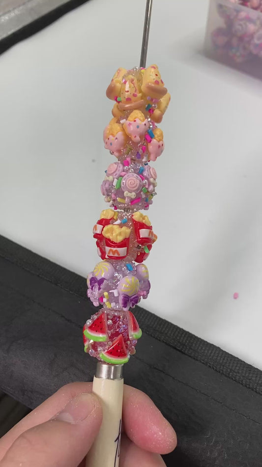 Sugar Beads Food beads Pizza Hamburg Watermelon Ice cream