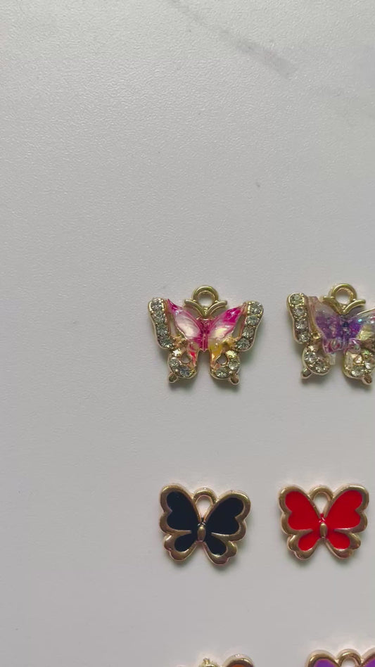 Metal alloy pendant DIY decorations Metal butterfly pendant Cambodian Butterfly Random Mix
