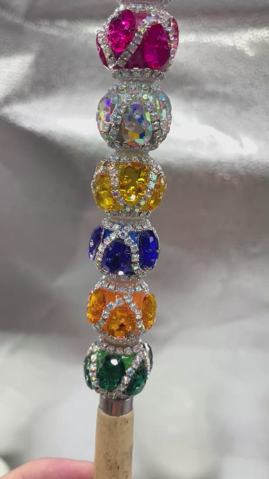 Fancy Beads Rhinestone Chain Pearl Skull head Rhinestone Halloween Series Beads Random Mix