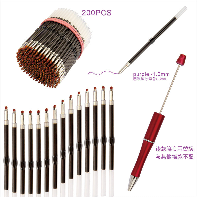 Bead pen Ballpoint pen refill Refill of a pen Replacement core refill Random Mix