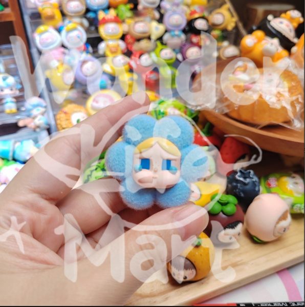 Crying the baby Fuzzy Keychain Pen Toppers Ornament Crying Kids Series Random Mix