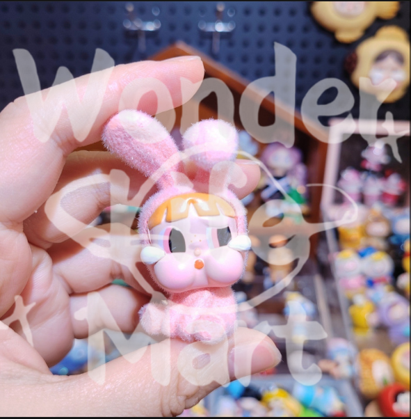 Crying the baby Fuzzy Keychain Pen Toppers Ornament Crying Kids Series Random Mix