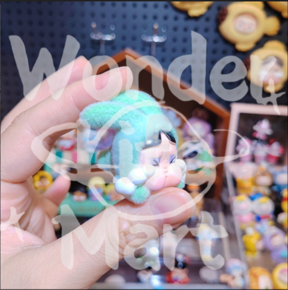Crying the baby Fuzzy Keychain Pen Toppers Ornament Crying Kids Series Random Mix