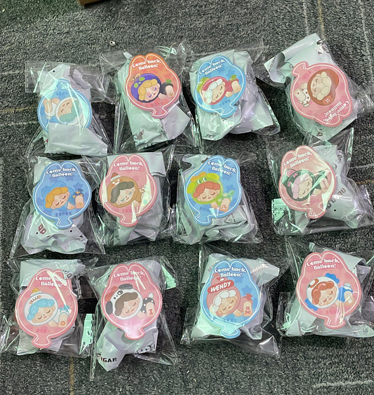 Wendy dodo sugar blind box come back balloon pen topper figure diy pen whole set