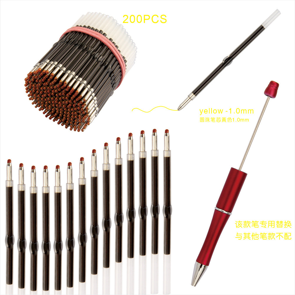 Bead pen Ballpoint pen refill Refill of a pen Replacement core refill Random Mix